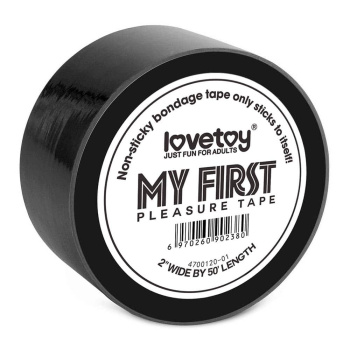 LVTOY00403/6970260902380 Lovetoy My First Pleasure Tape bondage páska čierna