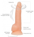 553743 Rotačný a vibračný penis Naked Addiction