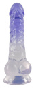 537578 Crystal Clear Dildo so semenníkmi