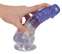 537578 Crystal Clear Dildo so semenníkmi