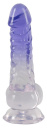 537578 Crystal Clear Dildo so semenníkmi